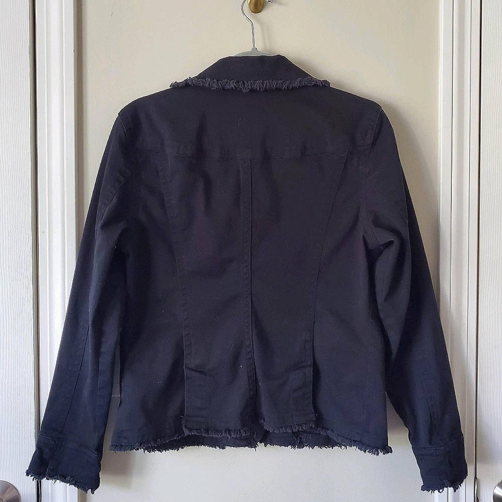 Black, denim jacket - Picture 3 of 3